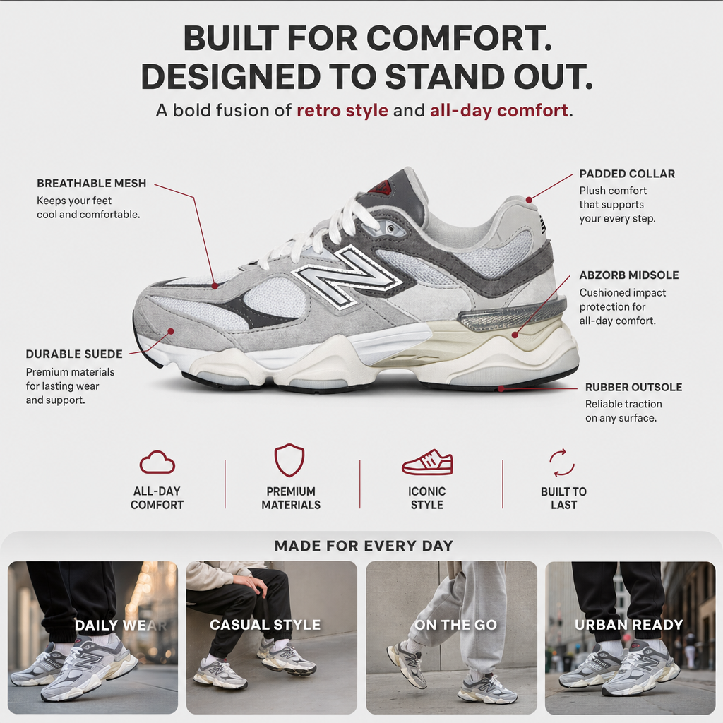 New Balance 9060 Raincloud Castlerock