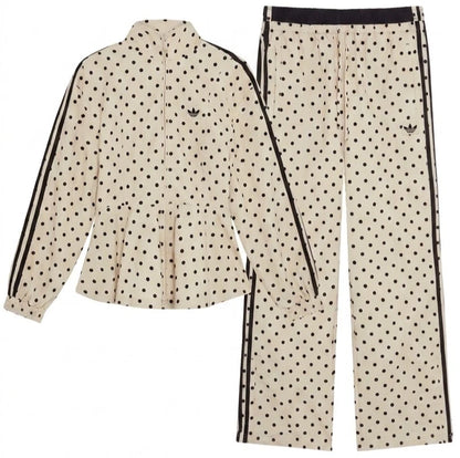Polka Dot Jacket and Pants Set